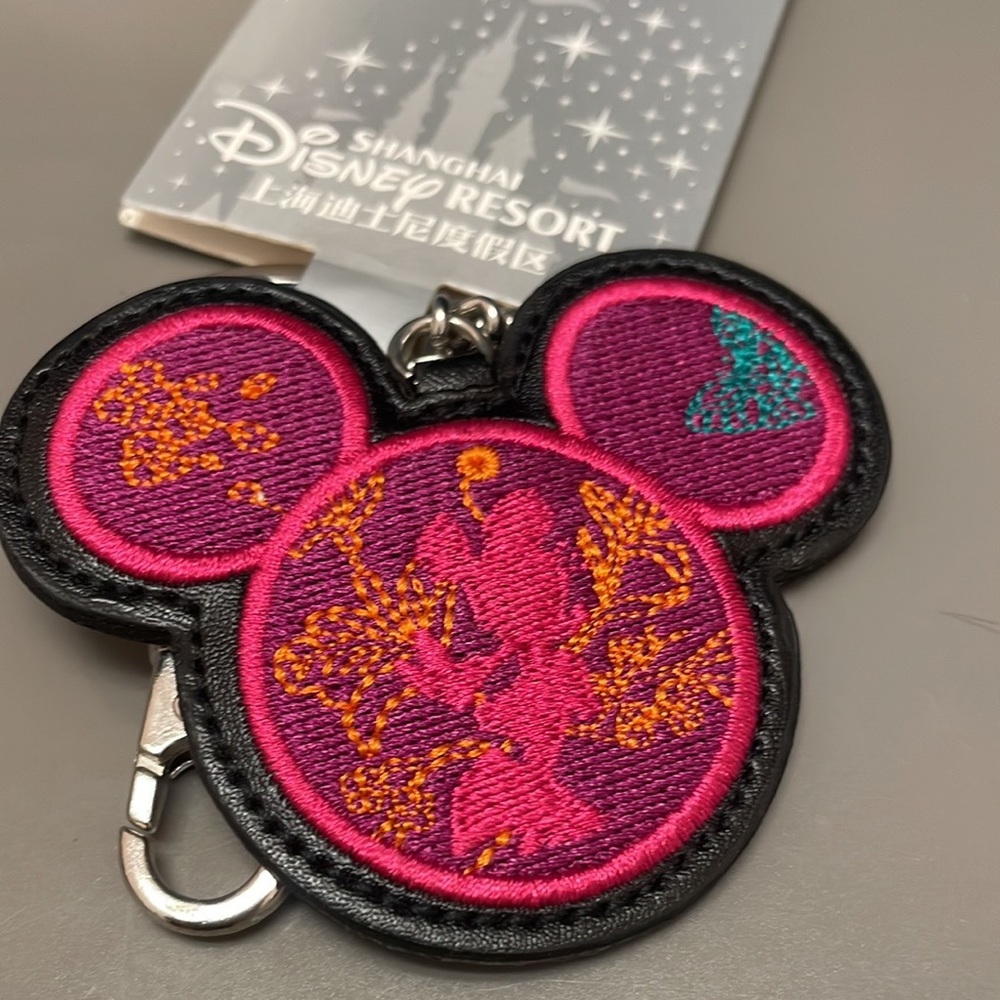 Shanghai Disney Embroidered Keychain